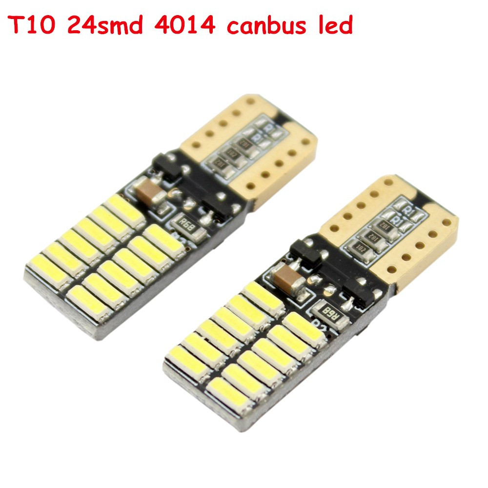 2PCs PARKING LIGHT 24LED T10 W5W blue BULB