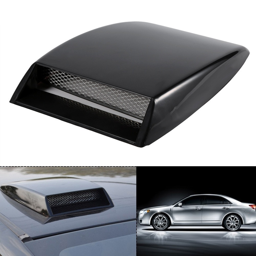 Car Design 3D Vent Hood Scoop Exterior Decoration Black