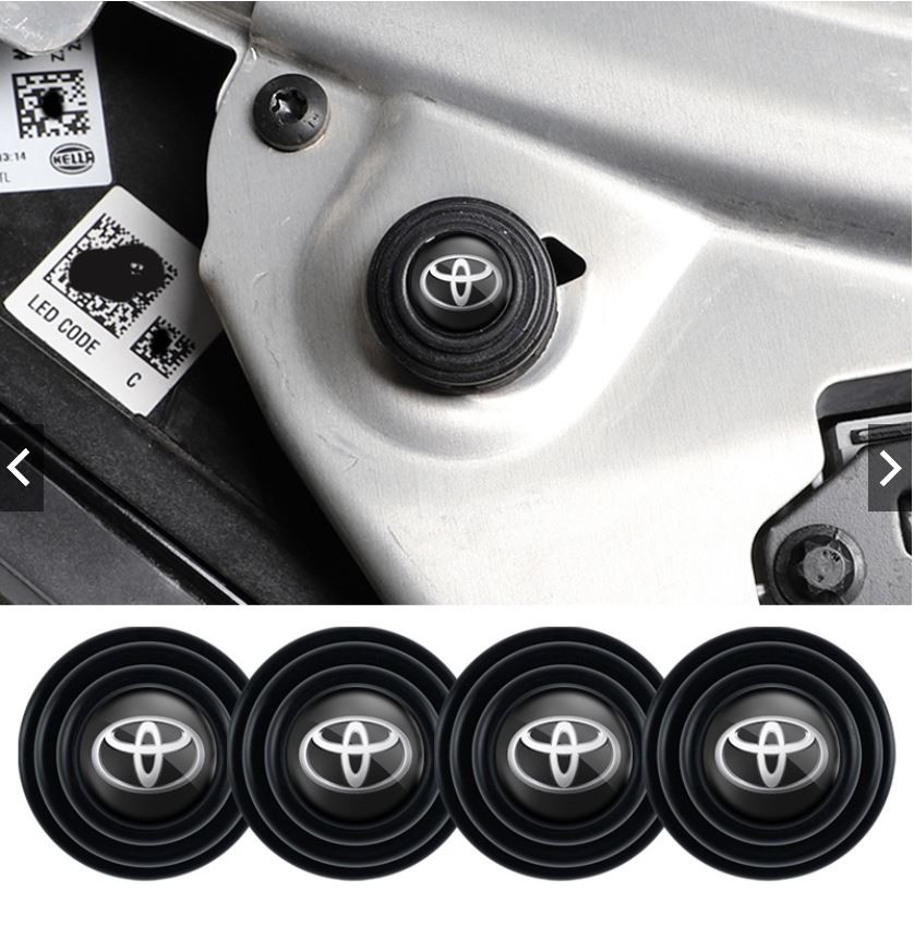 4PCS TOYOTA Car Damping Pad Gasket Car Shock Absorption Absorber Gasket Thicken Rubber With Logo