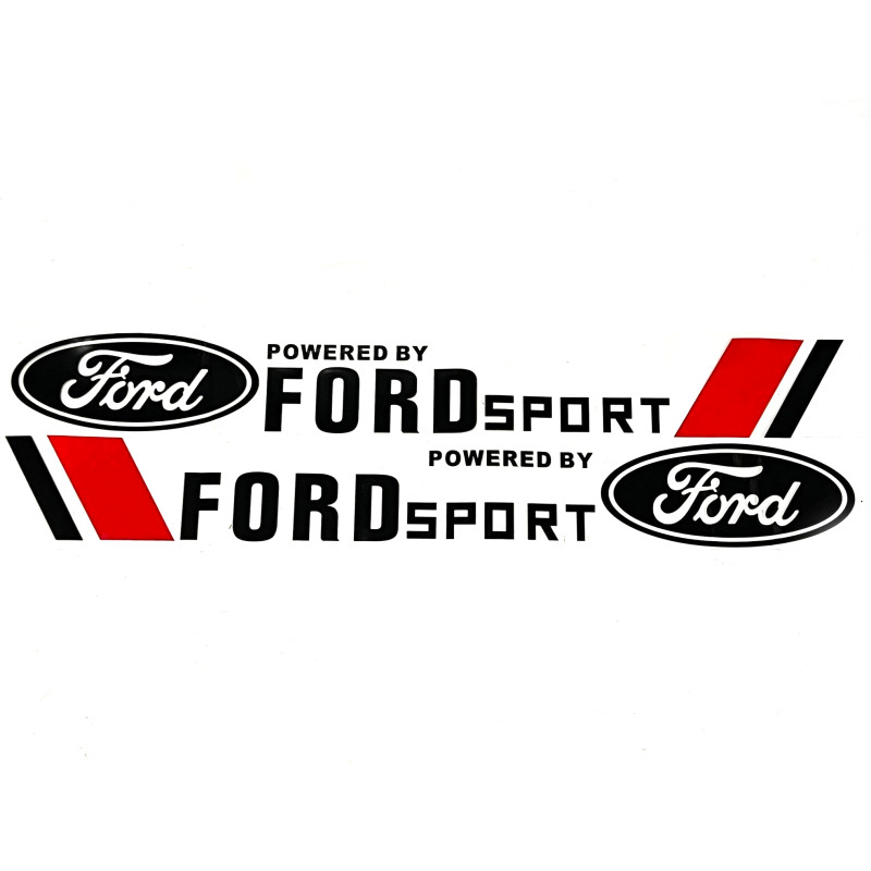 Ford Sport 2pcs Car logo Universal Styling Door Side Sticker Long Letters Body Decal 80CM X 10CM