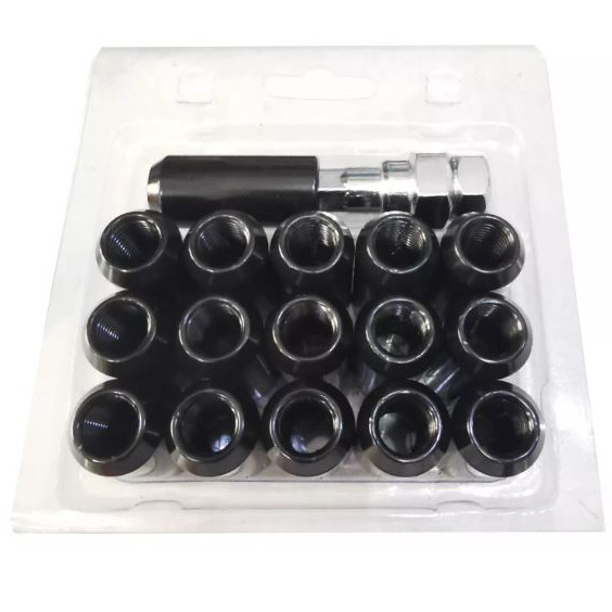 Racing Nuts Lugnuts 1.25 Lock Nut Car Wheel 16pcs M12 x 1.25 19mm