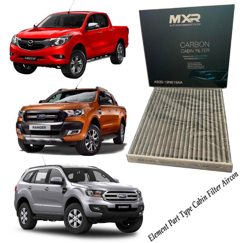 MXR Auto Performance Carbon Cabin Filter for Ford Ranger / Everest / Raptor / BT50 (AB39-19N619AA)