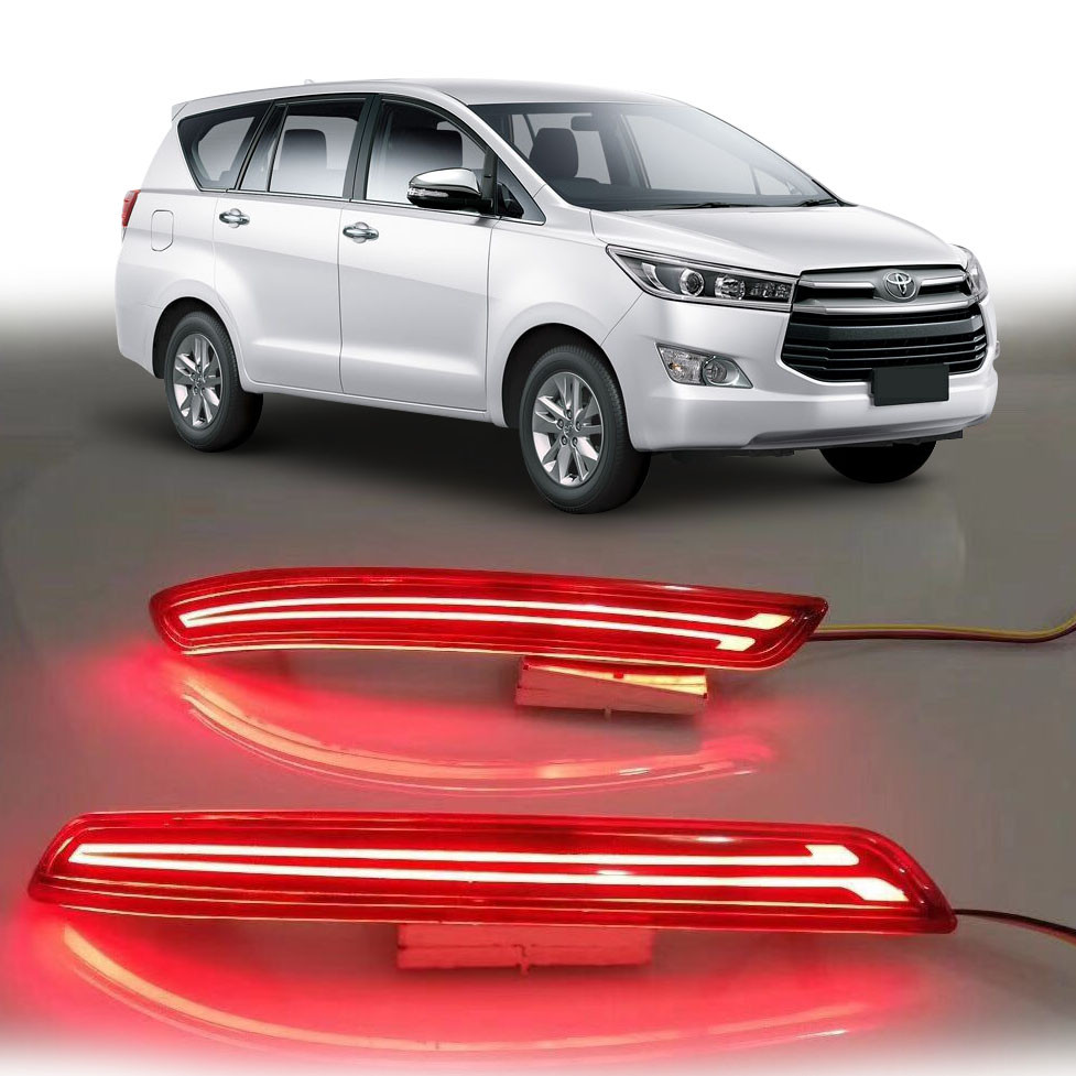 YE-012 2016-2021 TOYOTA INNOVA BUMPER REFLECTOR 3 FUNCTIONS LIGHTS BRAKE TAIL LIGHT AND SIGNAL LIGHT