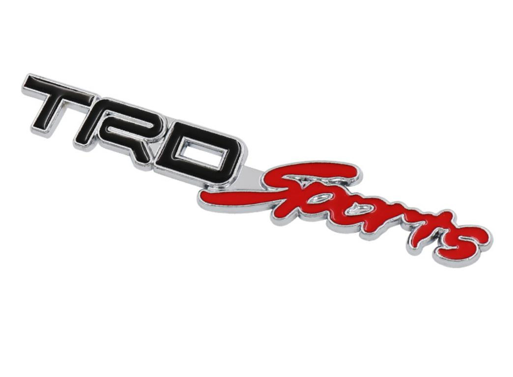 Black/Red emblem for car Tuning Toyota TRD Sports