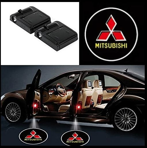 #125 MITSUBISHI 2Pcs Car Door Sensor Light welcome Wireless illuminating ground Floor open doors