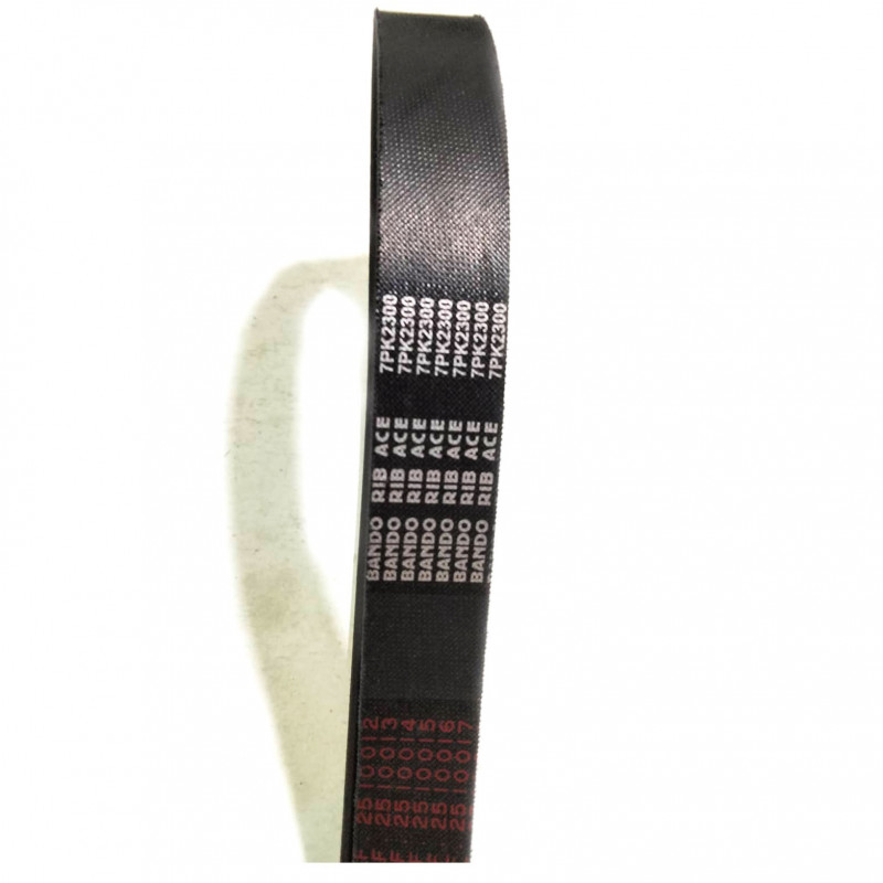 7PK-2300 Bando Belt Alternator Drivebelt for Toyota Fortuner, Innova, Hilux (2005-2015 1TR / 2TR GAS)