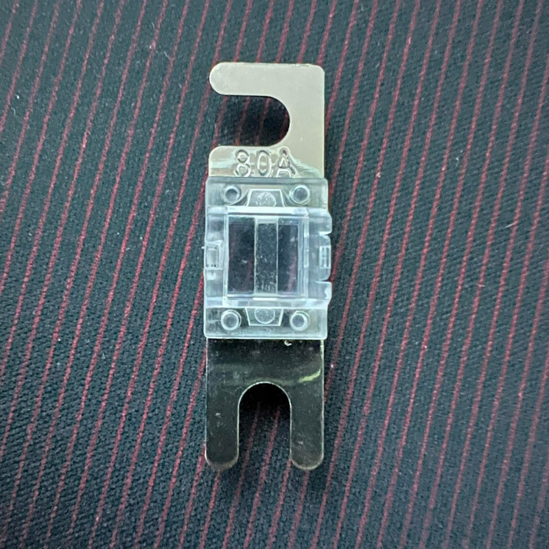 80Amp 1PC Car Audio ANL AFS Fuse Silver Plated - ANL1