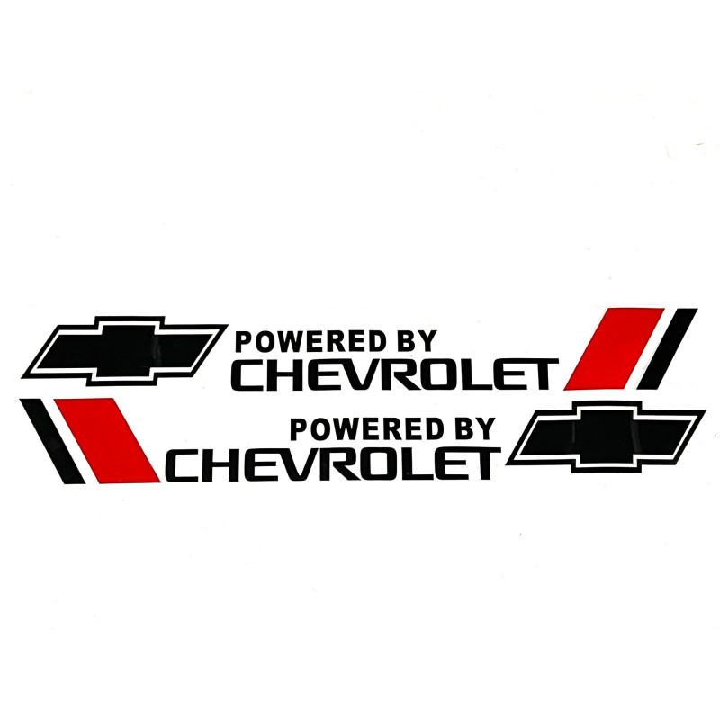 CHEVROLET 2pcs Car logo Universal Styling Door Side Sticker Long Letters Body Decal 80CM X 10CM