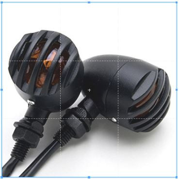 Universal Full Metal alloy Motorcycle Bullet Turn Signal Lights pair