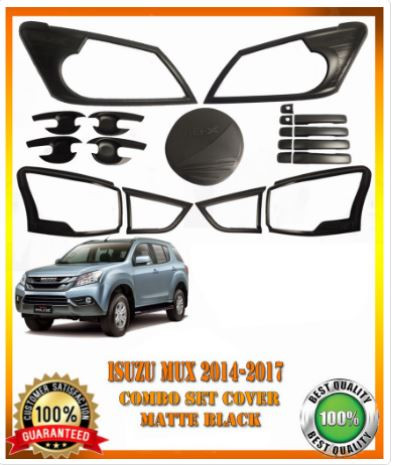 ISUZU MUX (MU-X) 2014-2017 Garnish Cover Combo Set Matte Black
