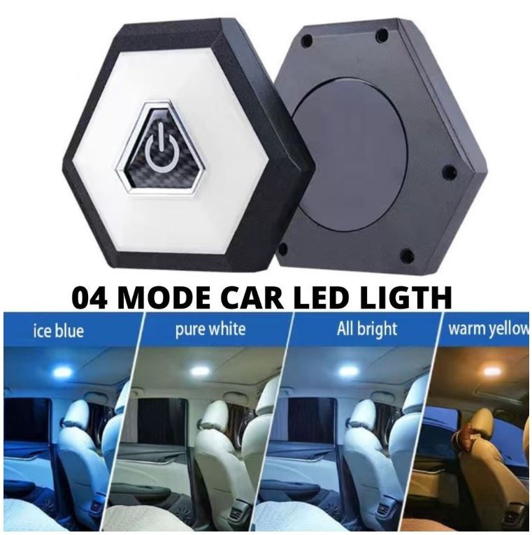 LED FLOODLIGHT 4 Mode Car Reading Light Rechargeable Highlight Magnetic LED Car Interior Dome Light