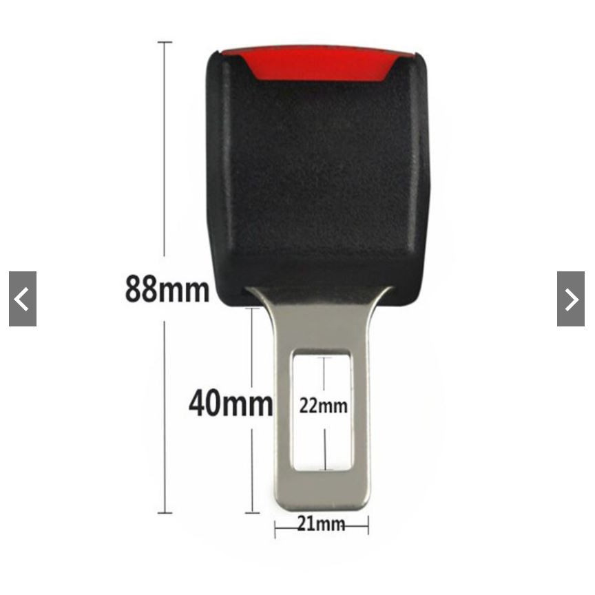 1Pc Car Seat Belt Clip Extender Safety Seatbelt Lock Buckle Plug Thick Insert Socket