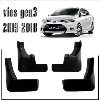 Mudguard Flap for Toyota Vios 2013-2018 (3rd Gen) Vios Gen 3 Superman Mud Guard