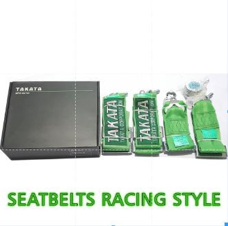 TAKATA CORP Racing Seatbelt Quick Release 4 Points Seat Belts Universal Made in Thailand