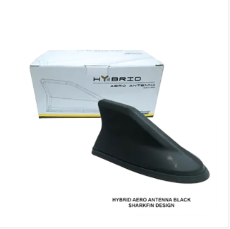 Universal Car Waterproof Shark Fin Antenna Cover Radio Signal Hybrid Aerials (Matte Black)