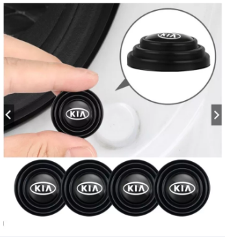 4PCS KIA Car Damping Pad Gasket Car Shock Absorption Absorber Gasket Thicken Rubber With Logo