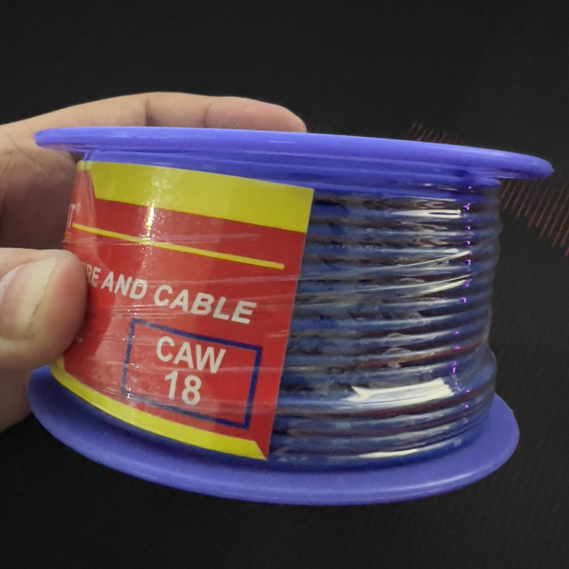 BLUE GAUGE CAW 18 AUTO WIRE CIRCUIT AUTO WIRE 100FT LONG HEAVY DUTY AUTOMOTIVE WIRING