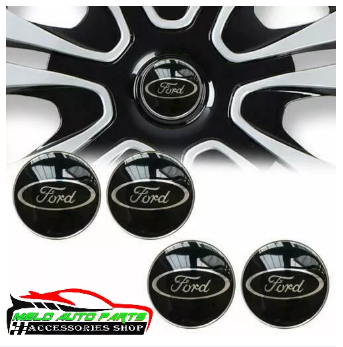 4PCS 56mm FORD Car Center Cap Emblem Wheel sticker Hub Caps Mags Black 3D