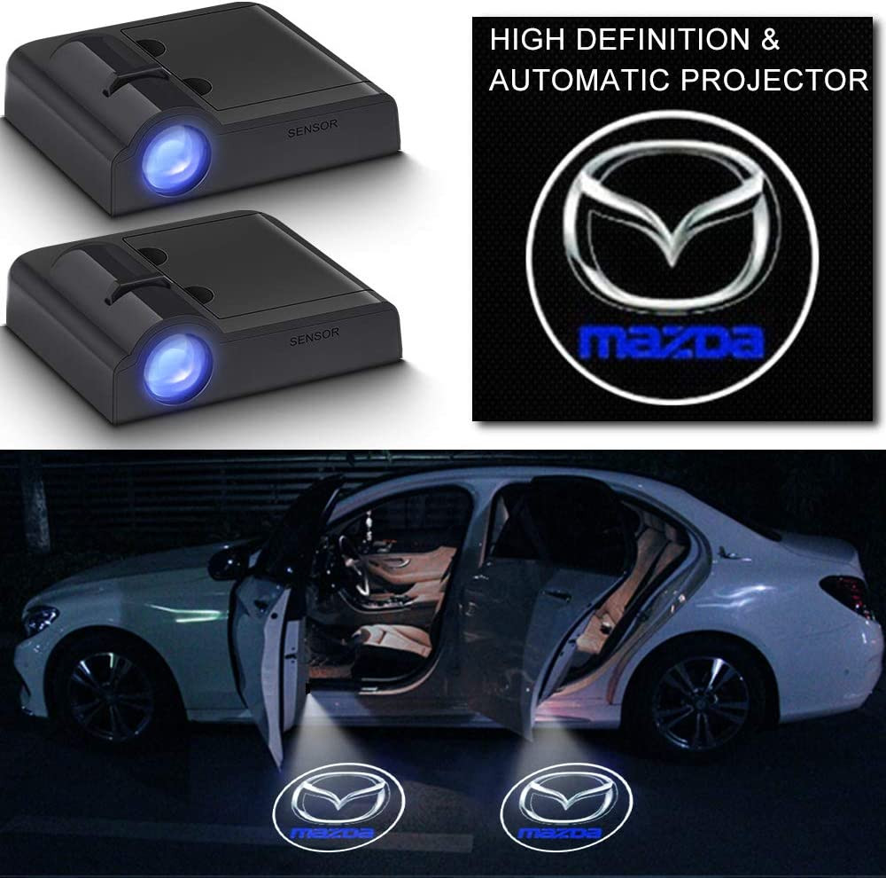 #70 MAZDA 2Pcs Car Door Sensor Light welcome Wireless illuminating ground Floor open doors