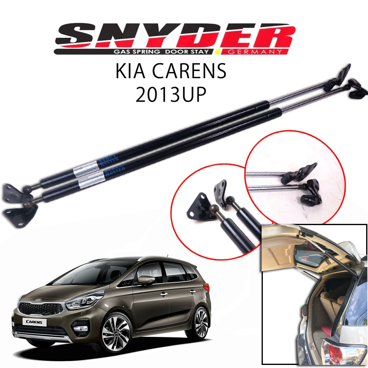 SGS-811 (Left) KIA RIO CARENS 2013UP Gas Spring Door Stay Damper Struts Trunk Open - Snyder