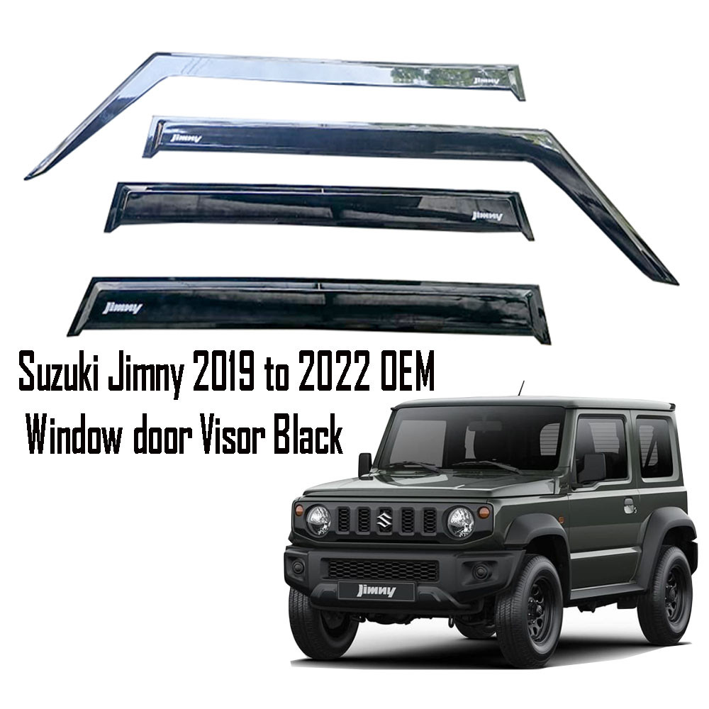 SUZUKI JIMNY 2019-2022 OEM Window Door Visor Sun Rain visor Gutter Black