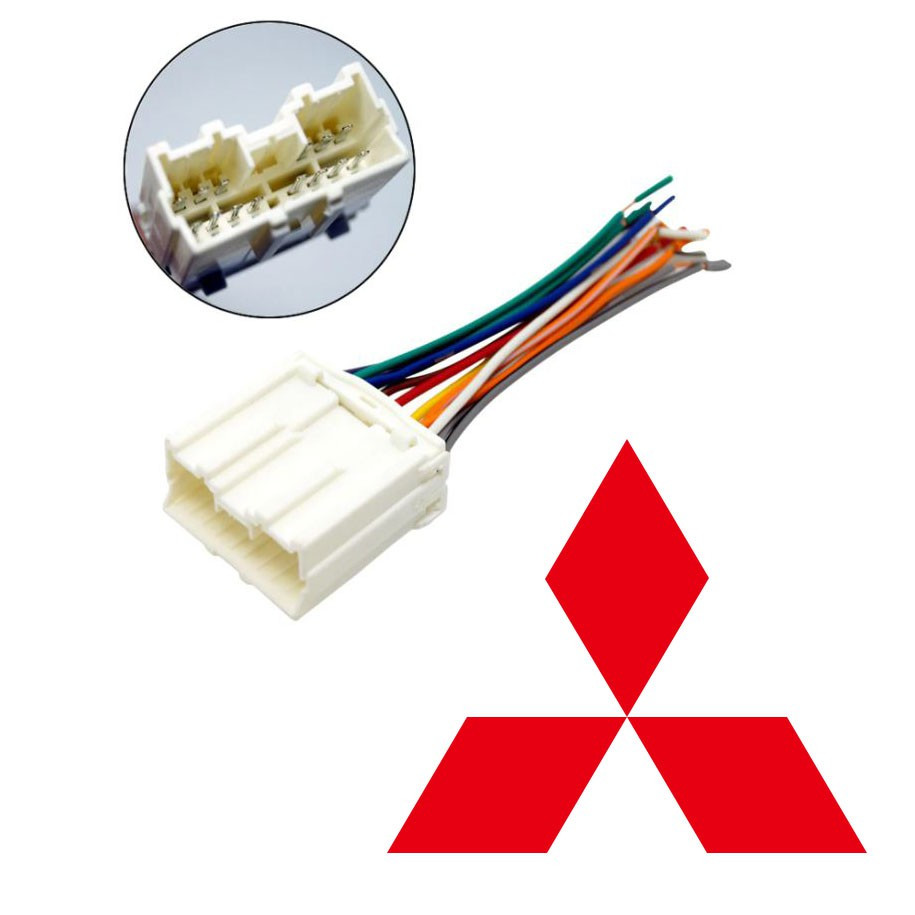 Harness Cable Car Stereo Player Wiring Adapter for All Mitsubishi Cars