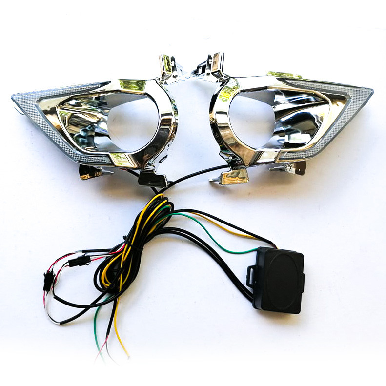 YE-003 2016-2020 Toyota Innova Daytime Running Lamp matrix Foglight DRL 2 Colors / Dual Colors White and Yellow signal light