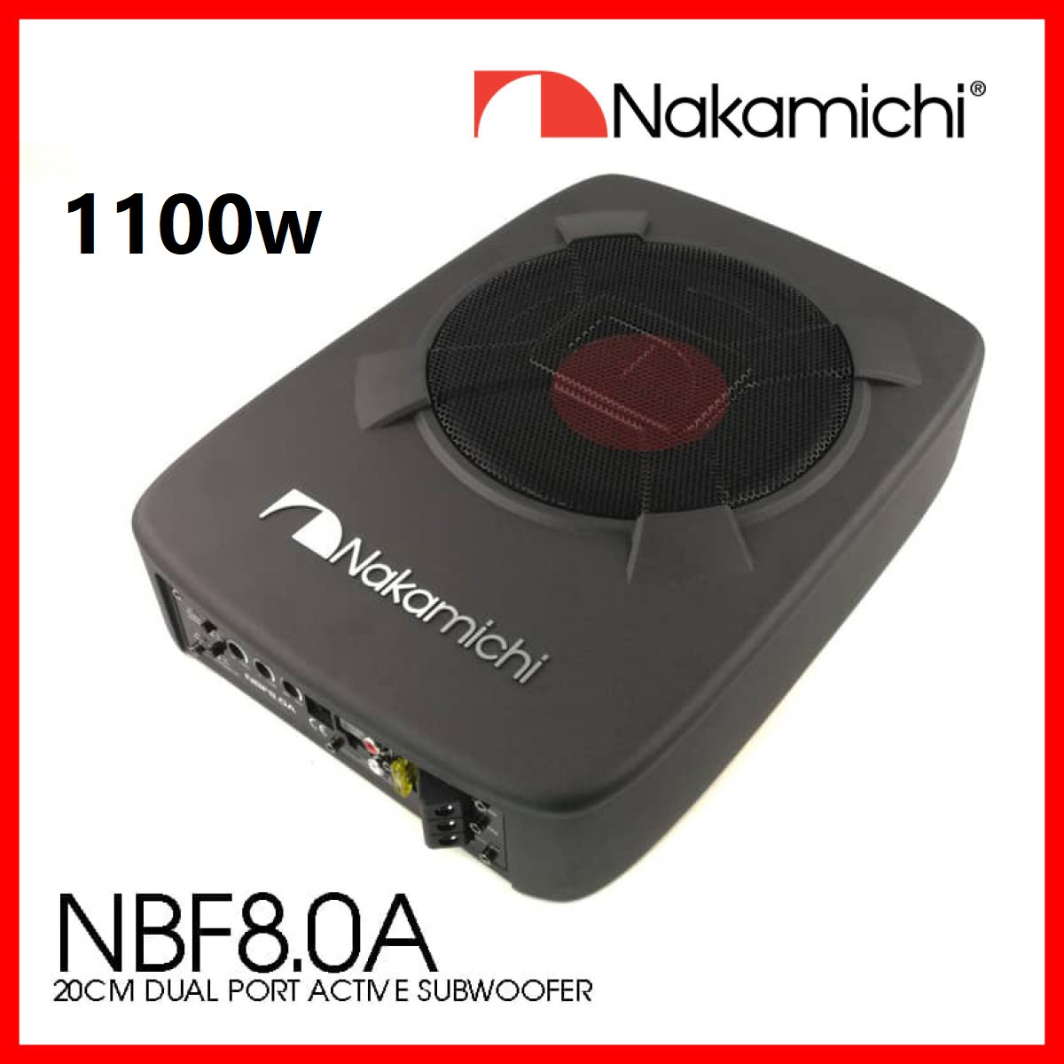 NAKAMICHI NBF8.0A 8″ Nakamichi Dual Port Active Subwoofer 1100 watts