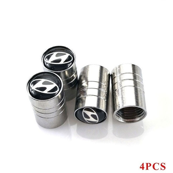 4PCS HYUNDAI Car Wheel Tire Valve Tyre Air Caps Cover Aluminium