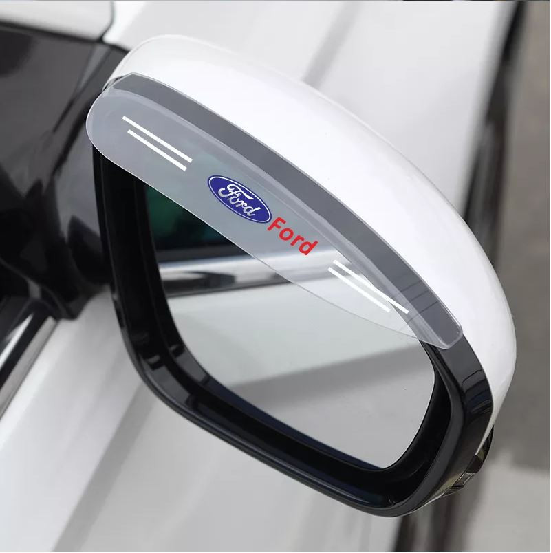 2PCS FORD Auto Mirror Rain Eyebrow Car Side Mirror Rain Baffle Exterior Accessories