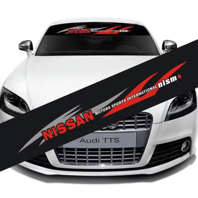 Universal Car NISSAN NISMO Universal Windshield sticker Decal with Black Background