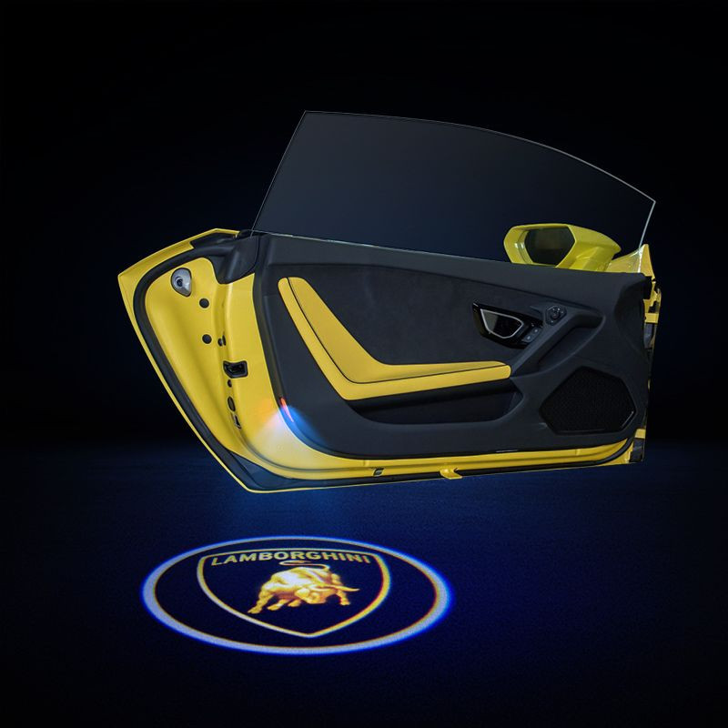 #96 Lamborghini 2Pcs Car Door Sensor Light welcome Wireless illuminating ground Floor open doors