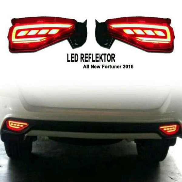 YCL-394 Toyota Fortuner Brake Light Rear Bumper Function Brake and Tail Light LED