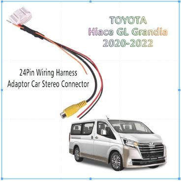 24Pin Wiring Harness Adaptor Car Stereo Connector for Toyota RAV4, Hiace GL Grandia 2021