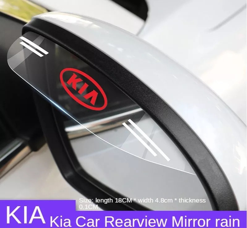 2PCS KIA Auto Mirror Rain Eyebrow Car Side Mirror Rain Baffle Universal Cars