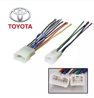 Car Toyota Harness Cable Car Stereo 2pcs Male Wiring Adapter Cable Radio Player Install For All Toyota Cars