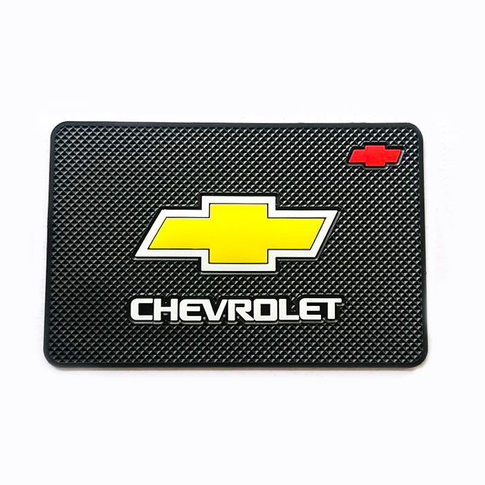 CHEVROLET Logo Dash Pad Rubber Car Universal Anti Skid Slip Cushion for Dashboard PAD Holder