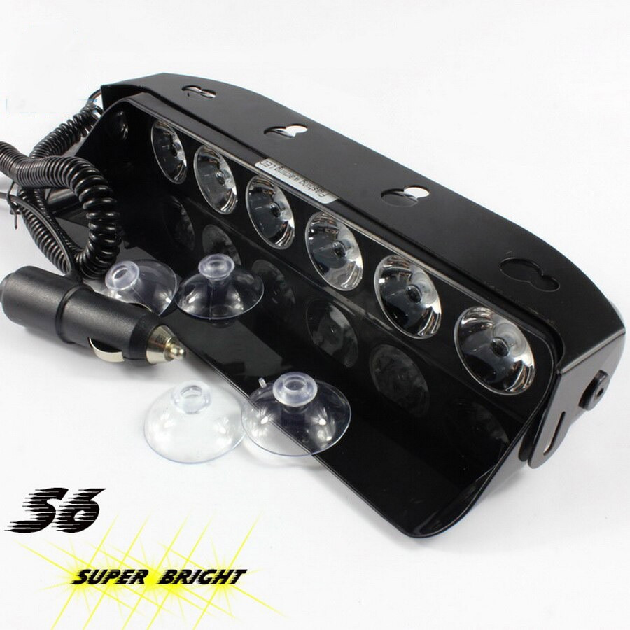 S6 Windshield High Power LED All White Dashboard Blinker