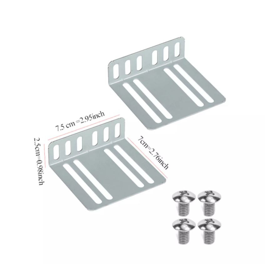 2 Din Car Stereo Kit Mounting Accessories Holder Support 2 Bracket for Headunit 2Din