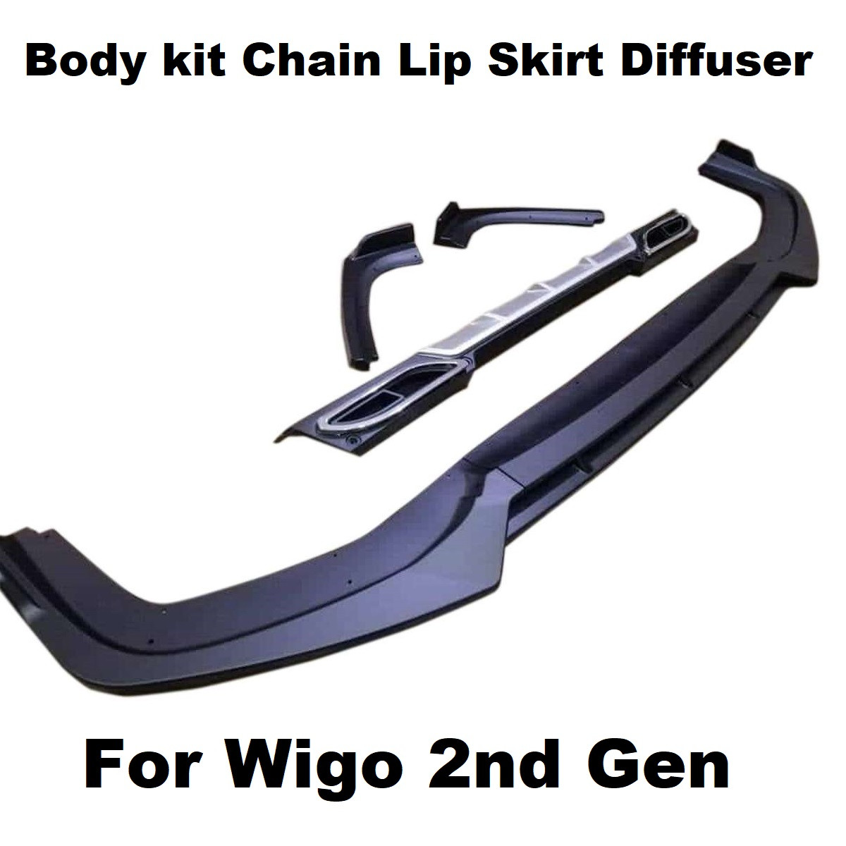 2018-2021 Toyota Wigo FRONT & REAR CHIN with Diffuser kit Set body for Wigo Gen2