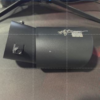 MATTE BLACK HKS 3" MUFFLER TIP Curved Universal for SUV VAN Pick-UP 3.0 inches Inner