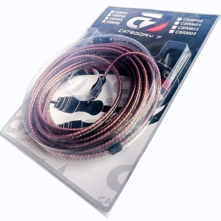 CATEGORY 7 RCA SOUND SYSTEM WIRING CABLE 5 METER CSRP05