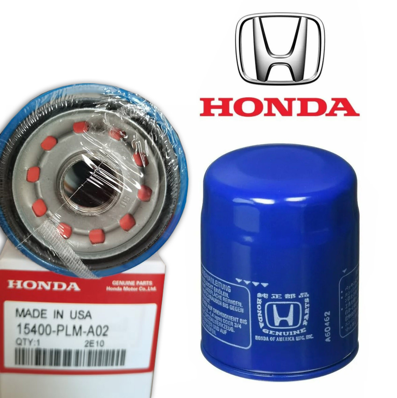 Oil Filter for Honda (15400-PLM-A02) - All Honda Gas, City, Jazz, Brio, Amaze, Accord, Fit, Civic, HR-V, BR-V, CR-V