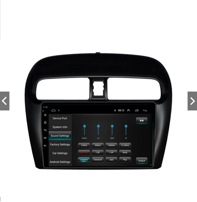 9inch Android Car Player Stereo Nav GPS for Mitsubishi Mirage G4 and Hatchback