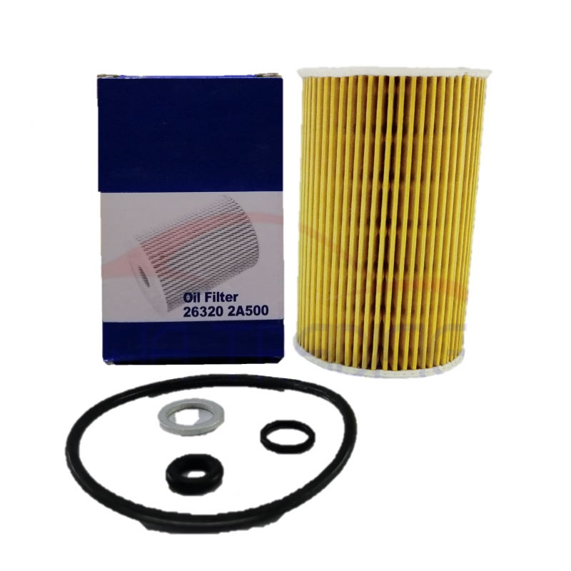 Mobis 26320-2A500 Oil Filter for Hyundai Accent, Veloster CRDi, KIA Rio, Soul CRDI