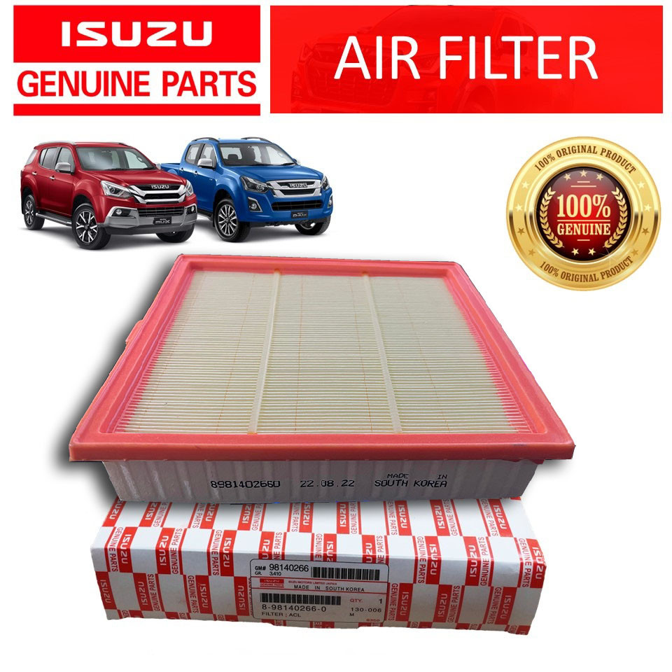 8-98140266-0 Air Filter for Isuzu D-Max / Isuzu Mu-x 2013-2021 4JJ1 / RZ4E