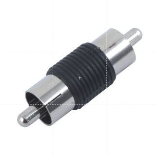 1PC RCA Male to Male Coupler Plug Audio Video AV Cable Adaptor Extension RCA Joiner