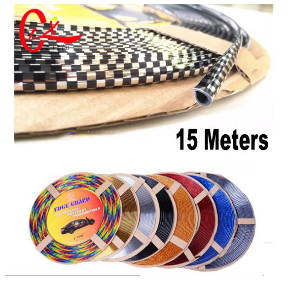 15M Car Flexible Door Edge Guard Trim Molding Strip Protector DIY all vehicle Door