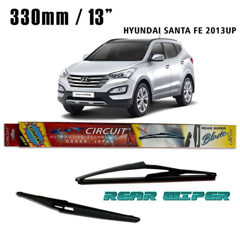 CRW-330-D CIRCUIT GRAPHITE REAR WIPER BLADE FOR HYUNDAI SANTA FE 2013 UP
