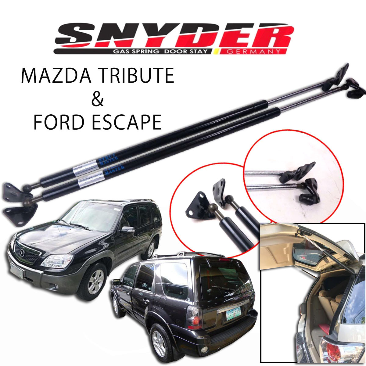 SGS-1206 Left - MAZDA TRIBUTE / FORD ESCAPE Gas Spring Door Stay Damper Struts Trunk Open - Snyder